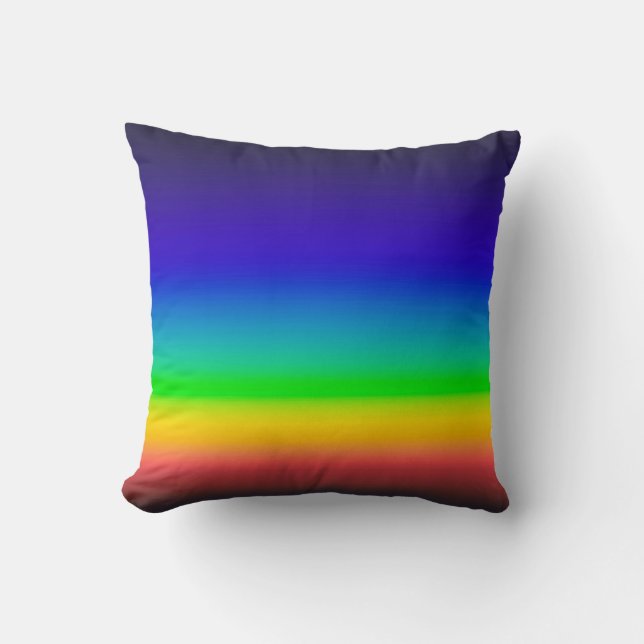 True solar spectrum throw pillow (Front)