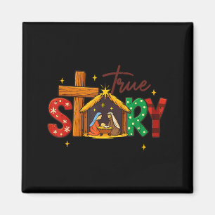 True Story Christian Christmas Family Pajamas Pjs Magnet