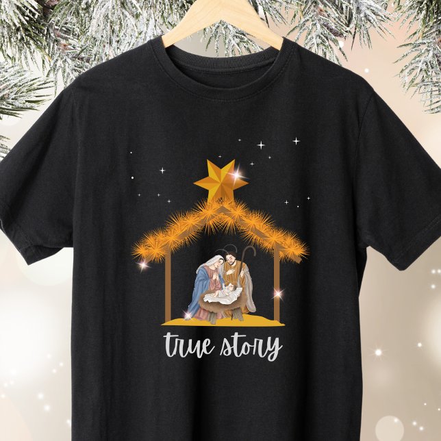 True Story Christian Christmas Nativity Jesus T-Shirt (Creator Uploaded)