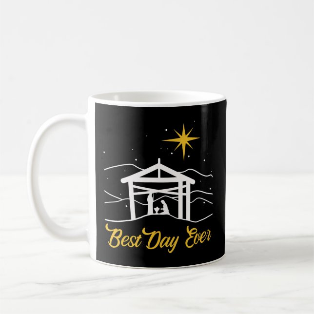 True Story Christmas Jesus Nativity gift, Christia Coffee Mug (Left)