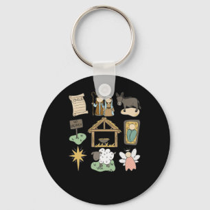True Story Luke Jesus Nativity Religious Christian Keychain