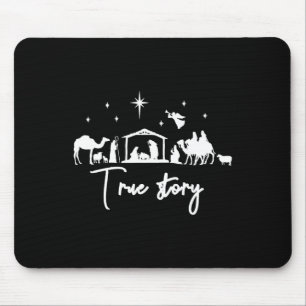 True story nativity christmas baby mouse pad