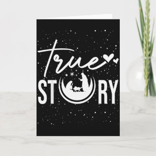 True Story Nativity Scene Christian Christmas Xmas Card