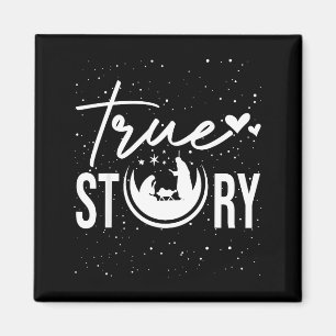True Story Nativity Scene Christian Christmas Xmas Magnet