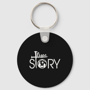 True Story Of Jesus Birth Christmas Nativity Chris Keychain