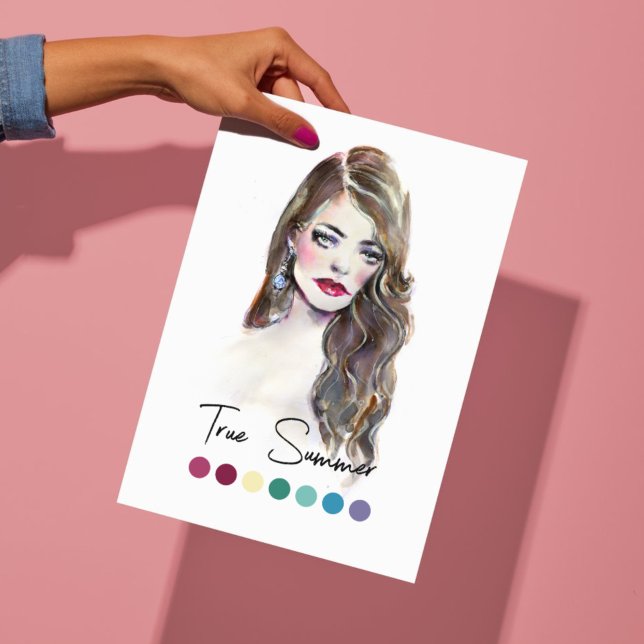 True Summer Type Seasonal Colour Analysis Art Poster (Creator Uploaded)