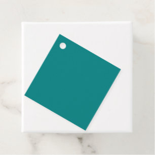 True Teal Favour Tags