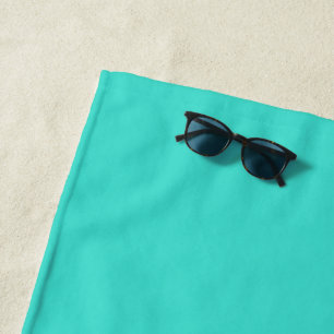 True Turquoise Beach Towel