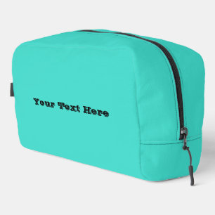 True Turquoise Blue Green Southwestern Solid Colou Dopp Kit