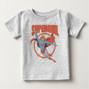 True Vintage Supergirl Flying Graphic Baby T-Shirt