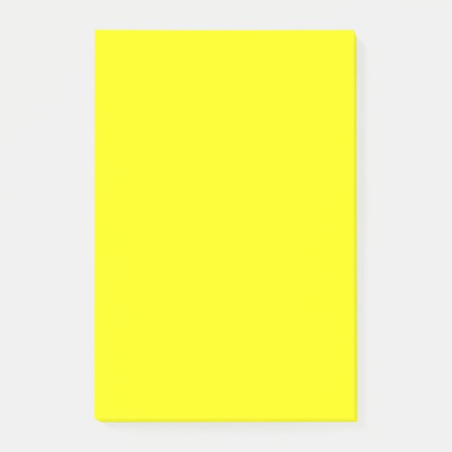 True Yellow Fluo Delight Decor Ready to Customize Post-it Notes (Front)