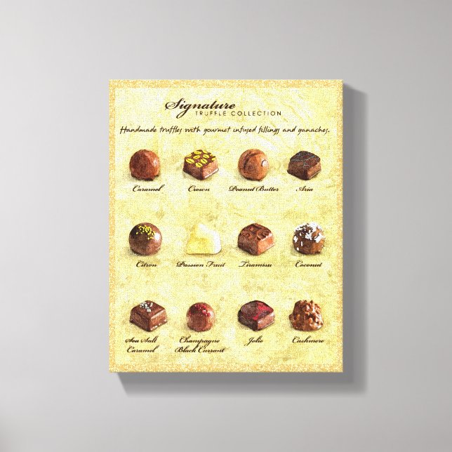 Truffle Collection Oil Painting Canvas Print (Front)