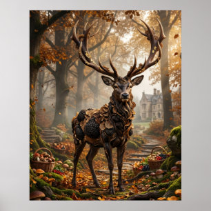 Truffle Stag Forest Estate Poster