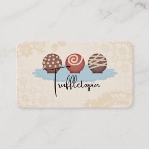 truffles chocolate candy making baking business ca card