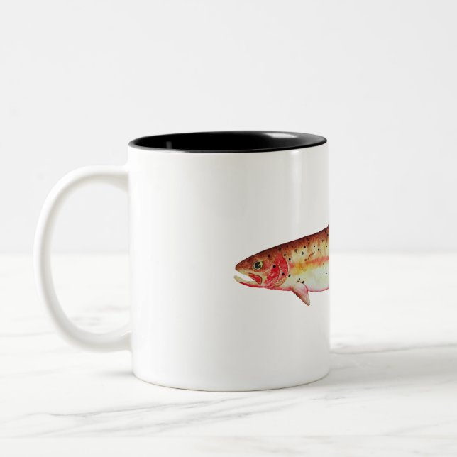 Truite à gorge jaune : Mug (Gauche)