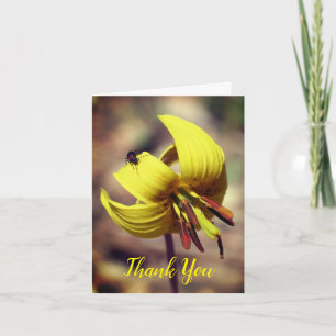 Truite Lily Et Ami Carte de remerciements Floral