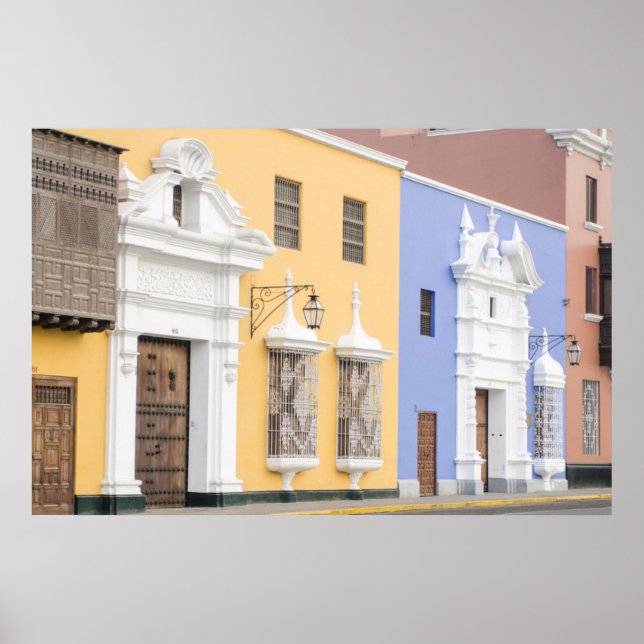 Trujillo, Peru. Ornate Architecture Of Trujillo Poster (Front)