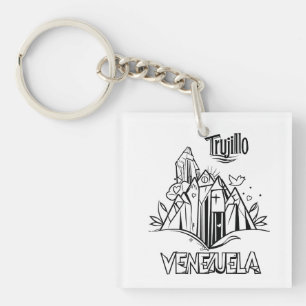 Trujillo Venezuela artistic design   Virgen Paz Keychain