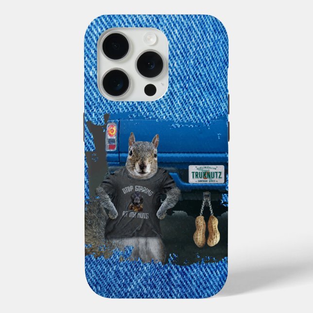 Truk Nutz - funny squirrel truck nuts Case-Mate iPhone Case (Back)