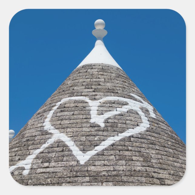 Trulli house roof photo sticker (Front)