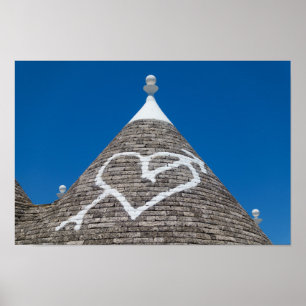 Trulli house roof poster print