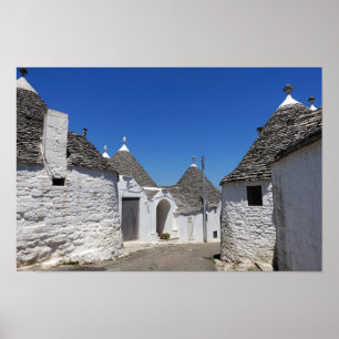 Trulli houses in Alberobello, Puglia poster print