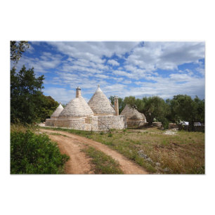 Trulli houses in Puglia/Apulia Photo Print