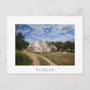 Trulli houses in Puglia/Apulia Postcard