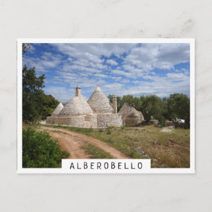 Trulli houses in Puglia/Apulia Postcard