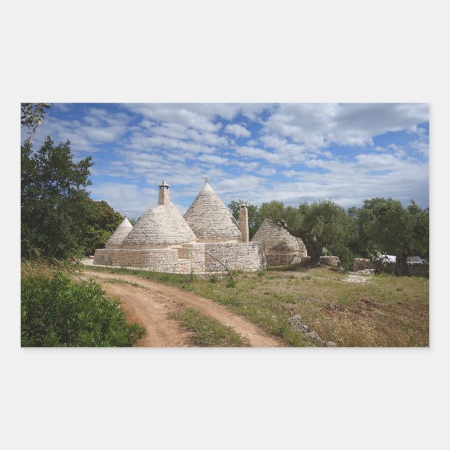 Trulli houses in Puglia/Apulia Sticker (Front)