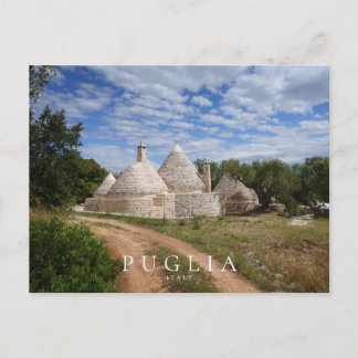 Trulli houses in Puglia, Italy Postcard