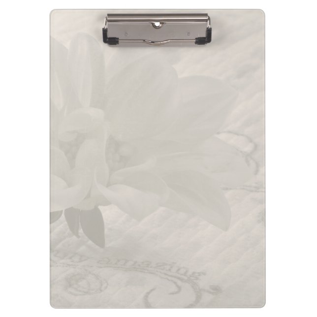 Truly Amazing Dahlia Clipboard (Front)