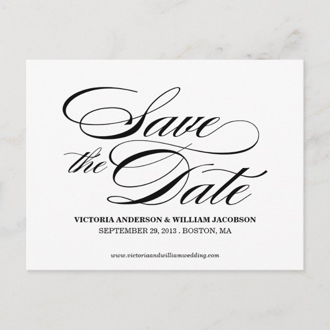 TRULY ELEGANT | SAVE THE DATE ANNOUNCEMENT (Front)