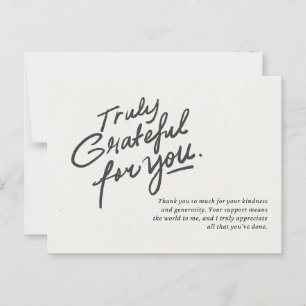 Truly grateful for you postcard
