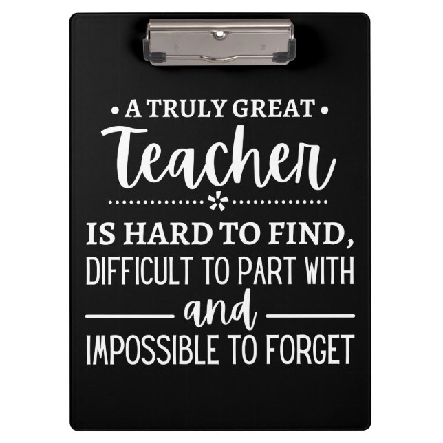 Truly Great Teacher Clipboard (Front)