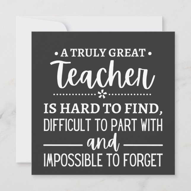 Truly Great Teacher Invitation (Front)