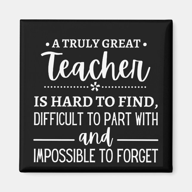 Truly Great Teacher Magnet (Front)