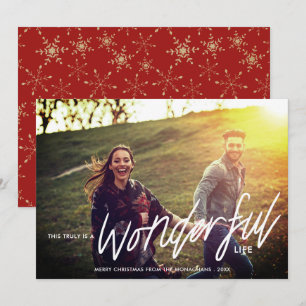 Truly Wonderful Life   Photo Filtered Christmas Holiday Card