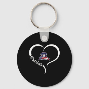 Truman Patriots Logo Half Heart Slogan Hs Keychain