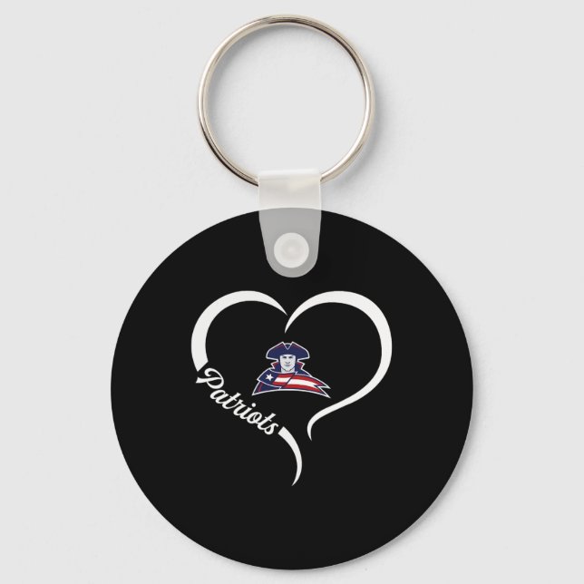 Truman Patriots Logo Half Heart Slogan Hs  Keychain (Front)