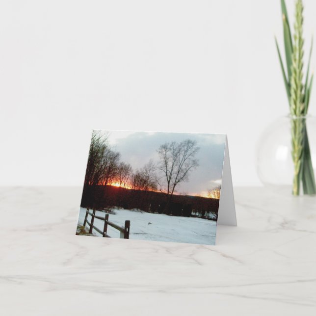 Trumbauersville Sunset Note Card (Front)