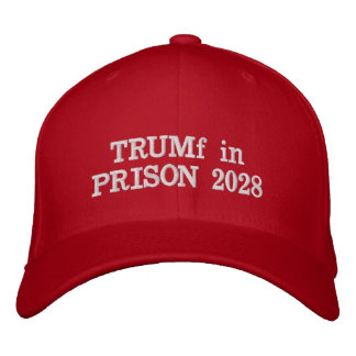 TRUMf en prison - casquette brodé en 2028