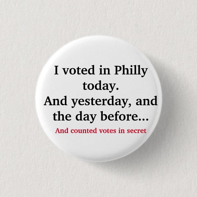 Trump 1 Inch Round Button (Front)