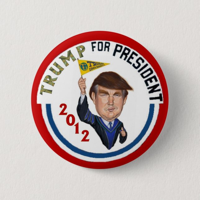 Trump 2012 2 inch round button (Front)