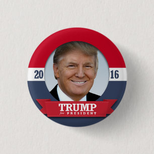 Trump 2016 1 inch round button