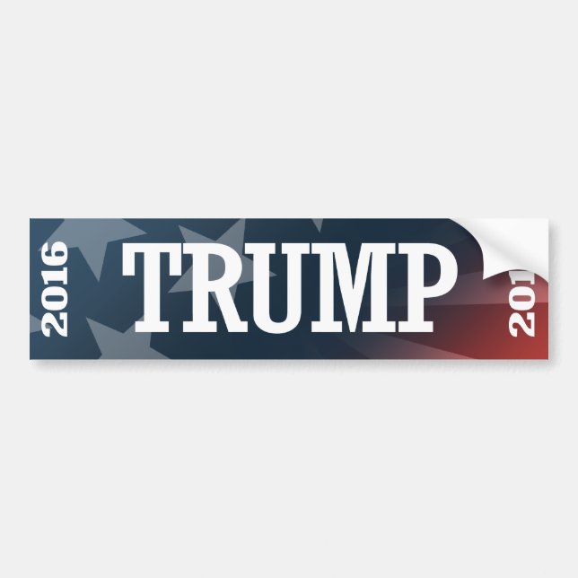 TRUMP 2016 BUMPER STICKER (Front)