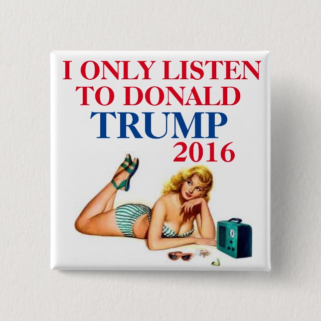 Trump 2016 button (Front)