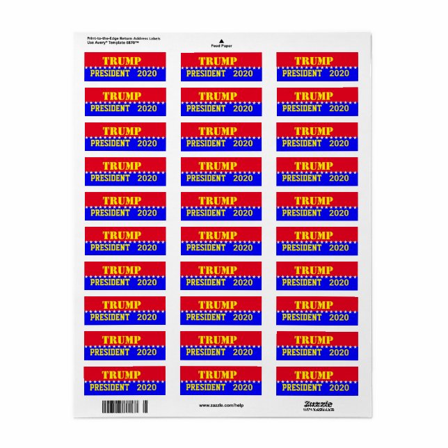 TRUMP 2020 (Feuille entière)