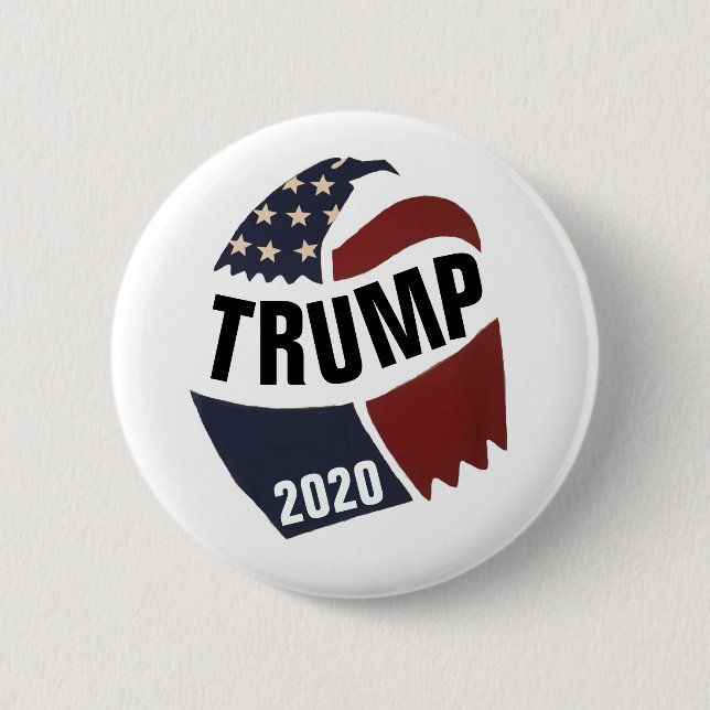 Trump 2020 2 inch round button (Front)
