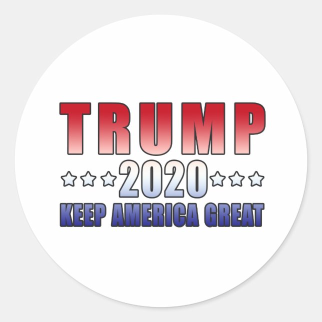 Trump 2020 Gardez les grands autocollants américai (Devant)